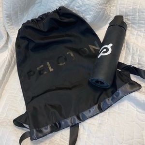 Peloton backpack and water bottle